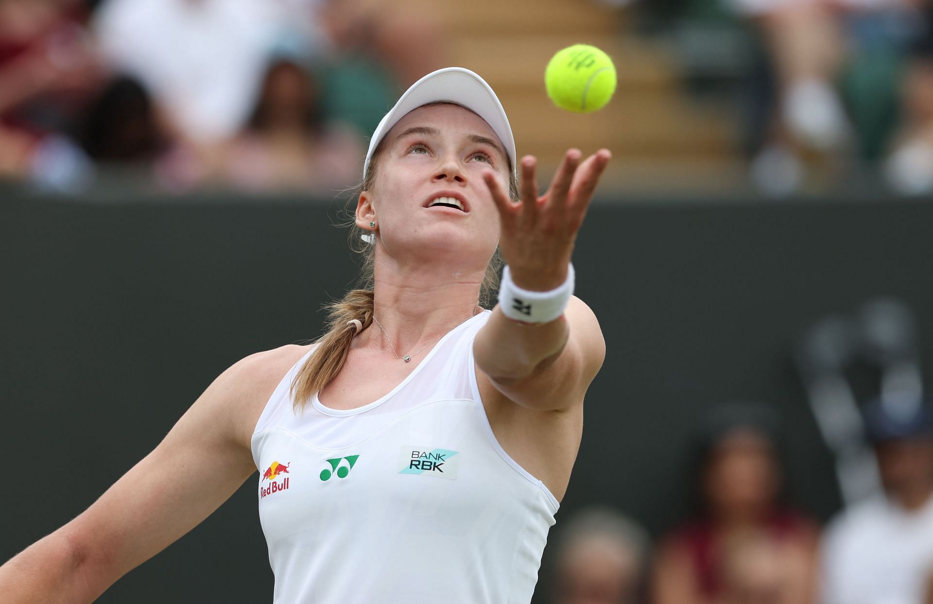 In picture: Rybakina in action (Getty)